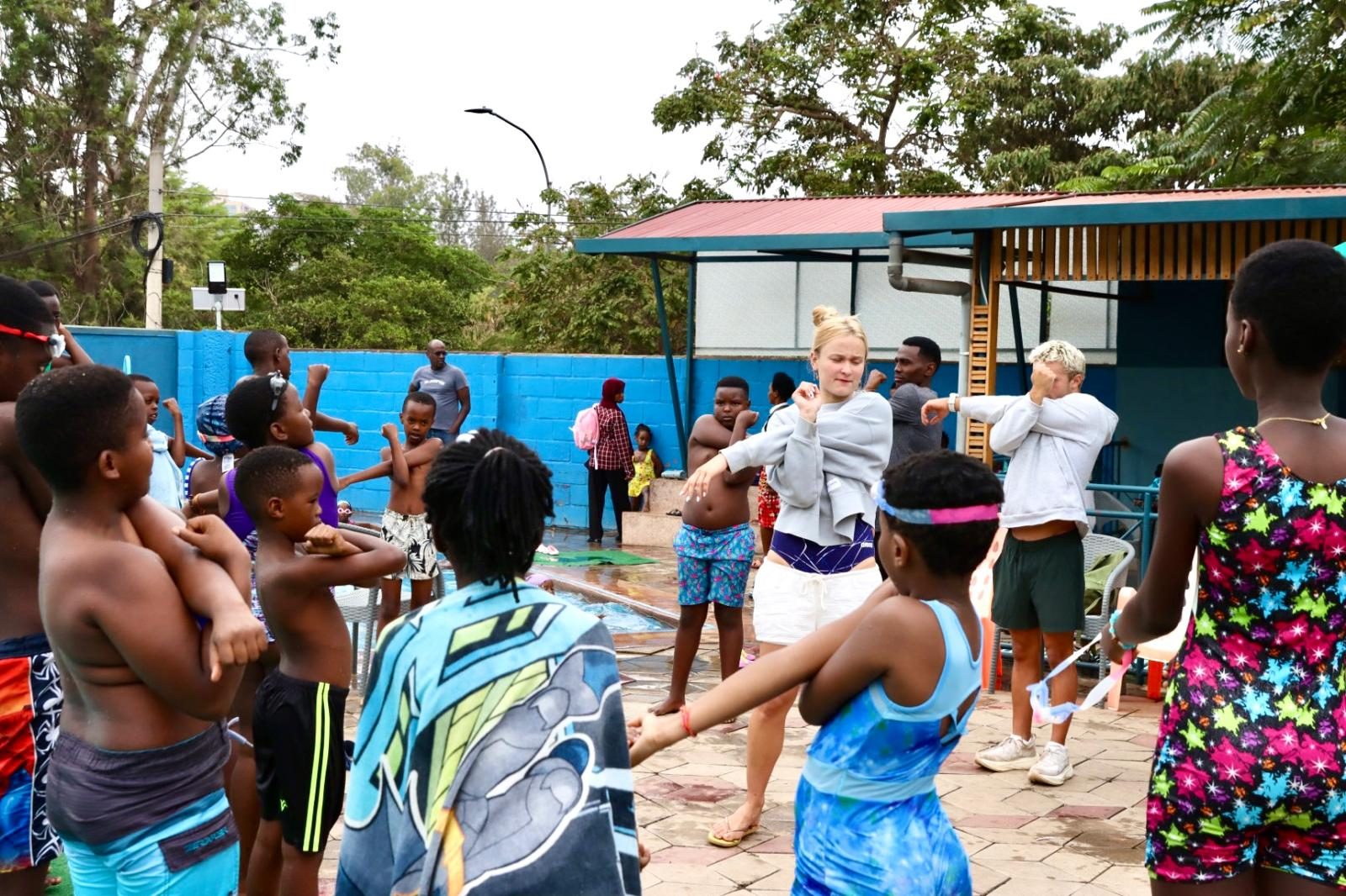 Coaches Catherine & Gage exchange with Les Dauphins de Kigali