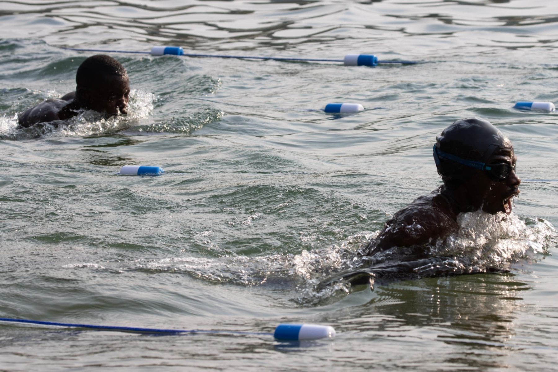 Competitive men's breaststroke