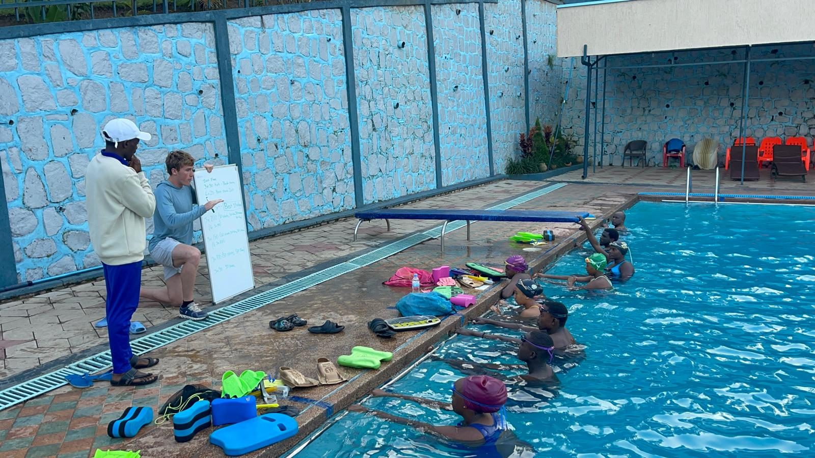 Coach Jack leads training